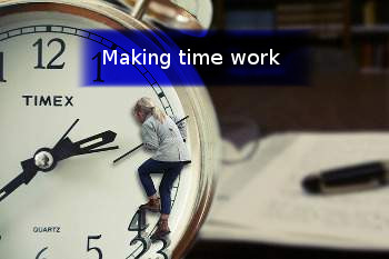 person adjusting time on a clock
