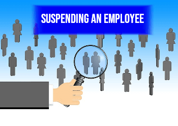 suspending an employee 