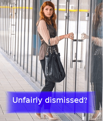 unfairly dismissed girl leaving